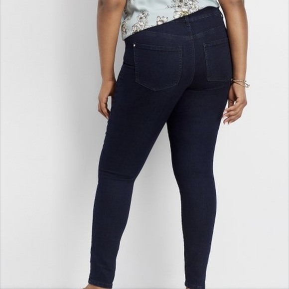 Maurices Carly Dark Blue Everflex High Rise Jeans - Picture 2 of 4